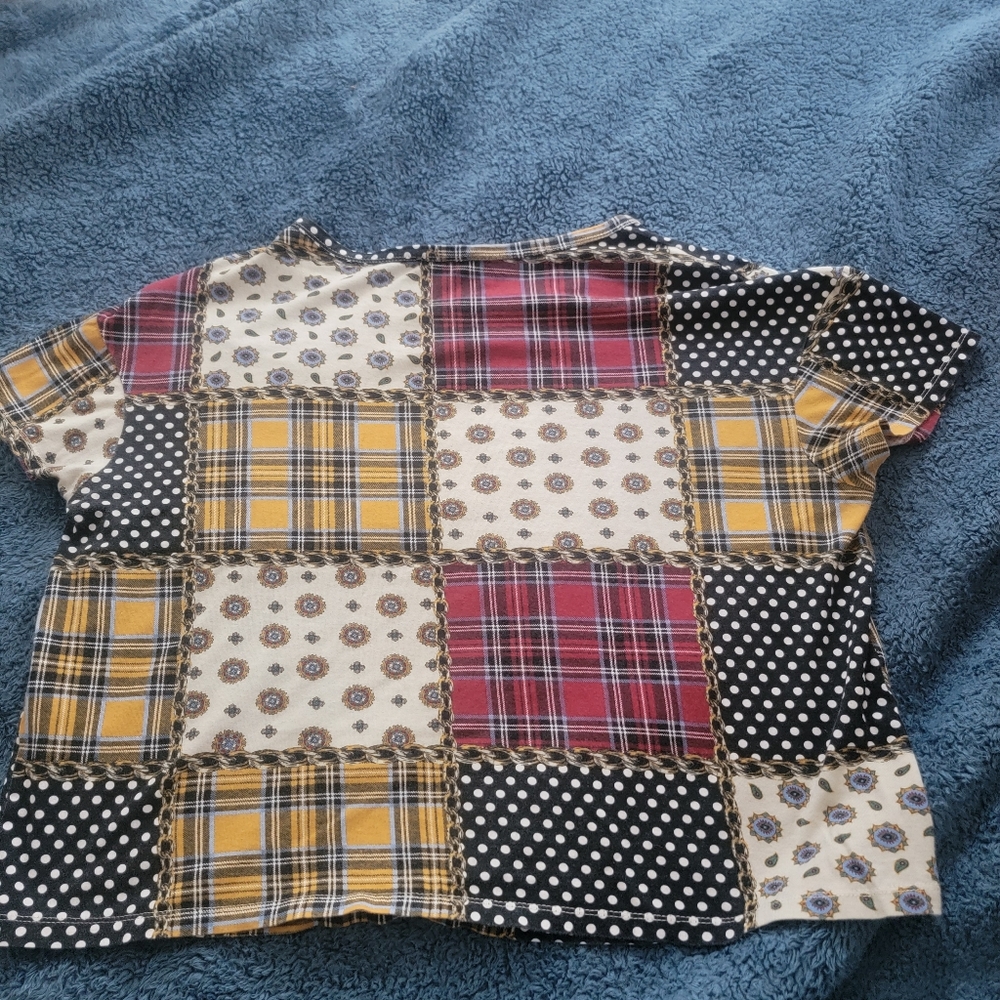 Zara Patchwork Vintage Inspired Top - image 2